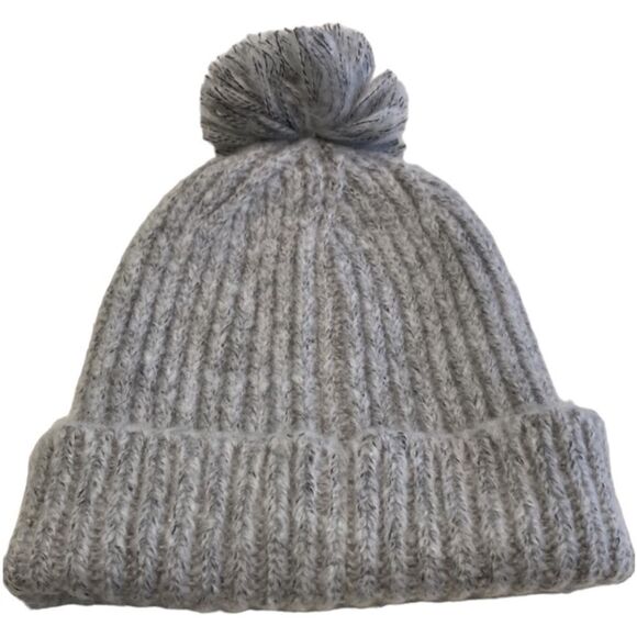 Gray Adidas beanie with POM on top - Picture 2 of 6